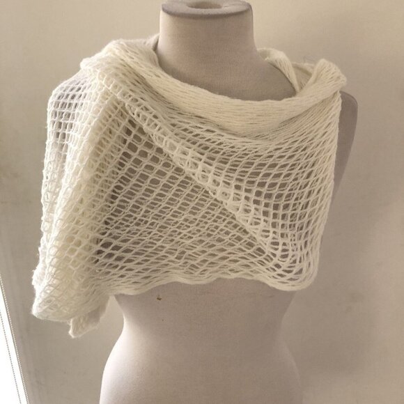 Knit Infinity Scarf Circle Loop Cable Cowl Neck Long Shawl Winter Warmer Womens - Picture 2 of 4